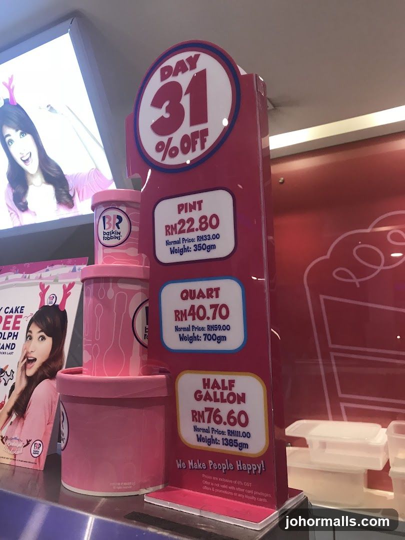 Baskin Robbins 31% Off Promotion