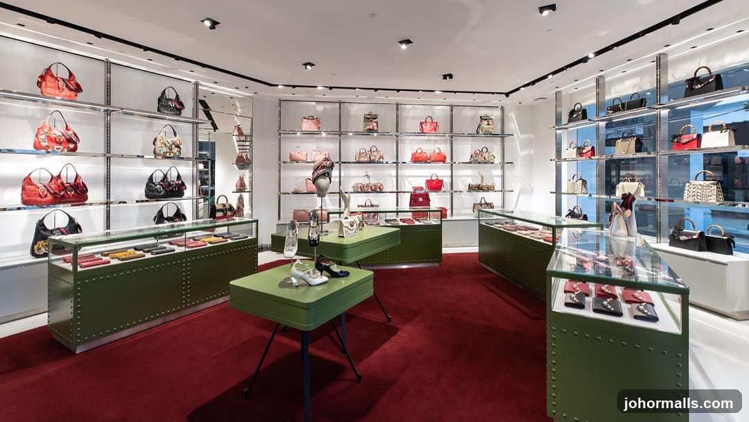 Luxury Handbag and Accessory Store Interior