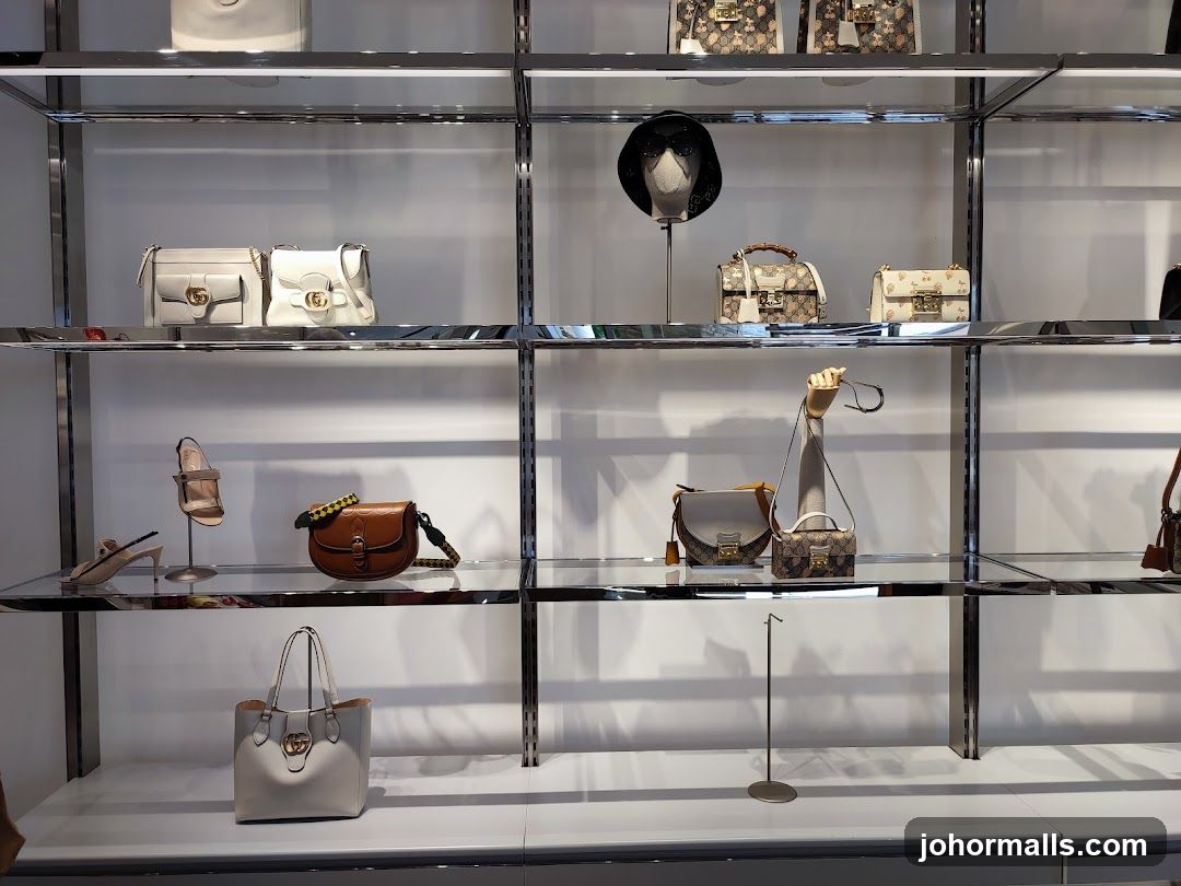 Handbags and Shoes Display