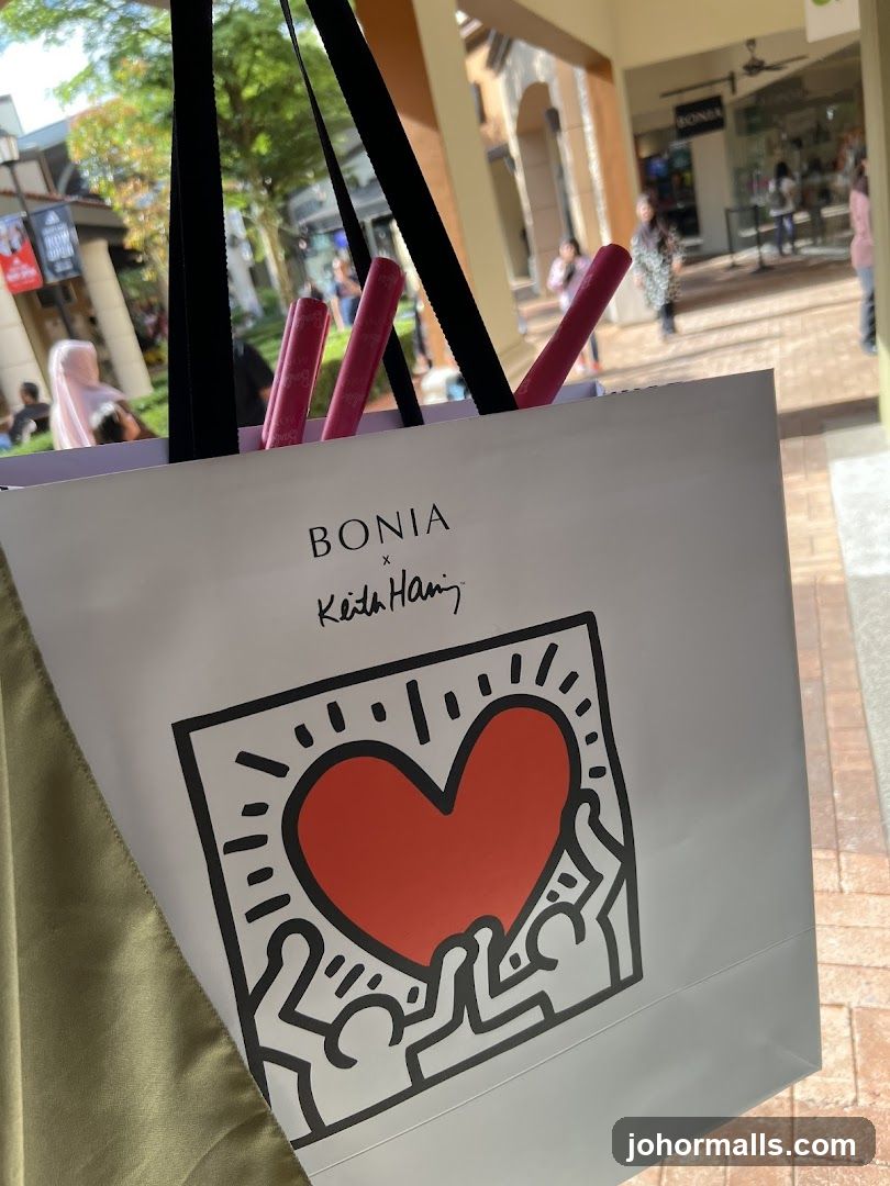 Shopping Bag with Keith Haring Art