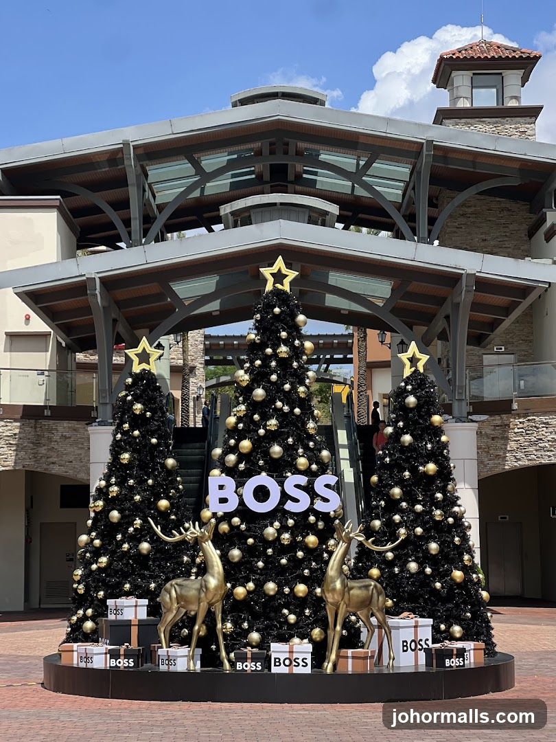 Christmas Decorations at BOSS Store