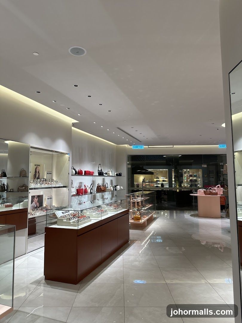Store Interior with Handbags and Accessories