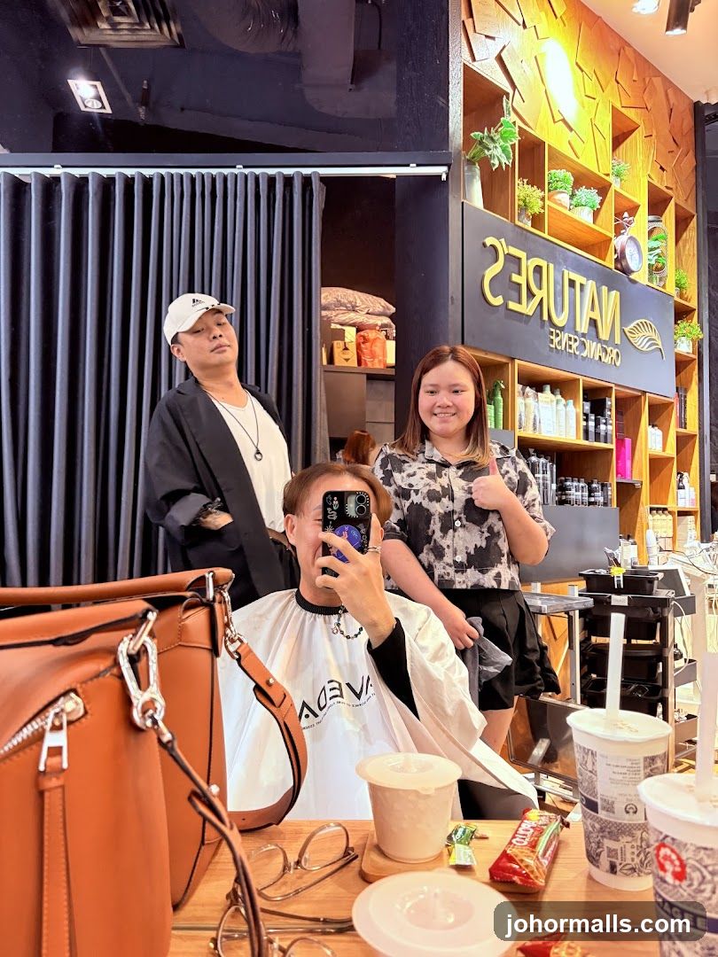 Salon Interior with Staff
