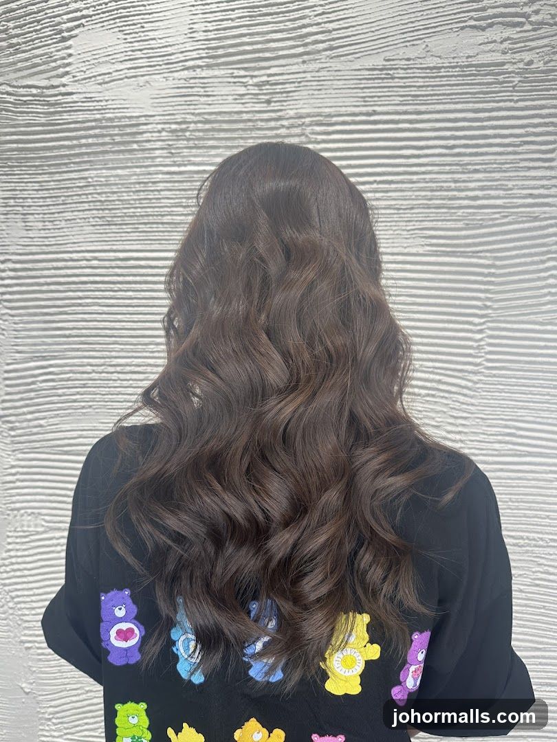 Woman with Wavy Brown Hair