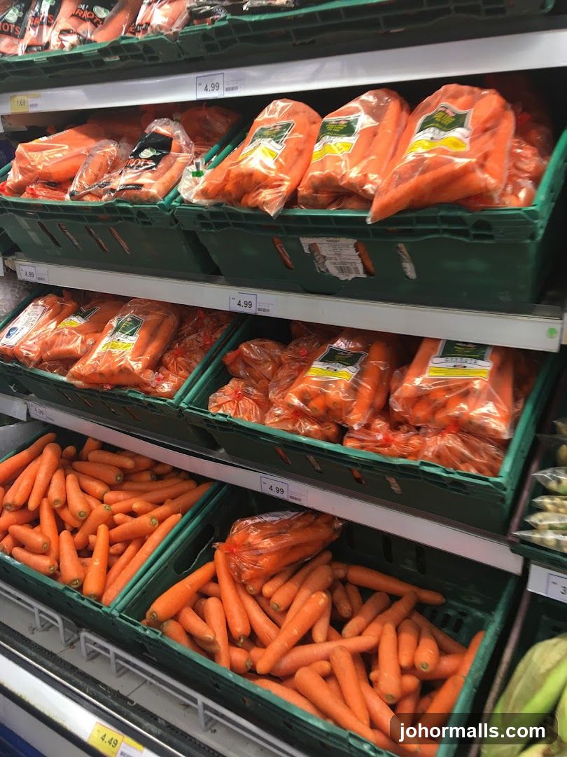 Carrots on Display