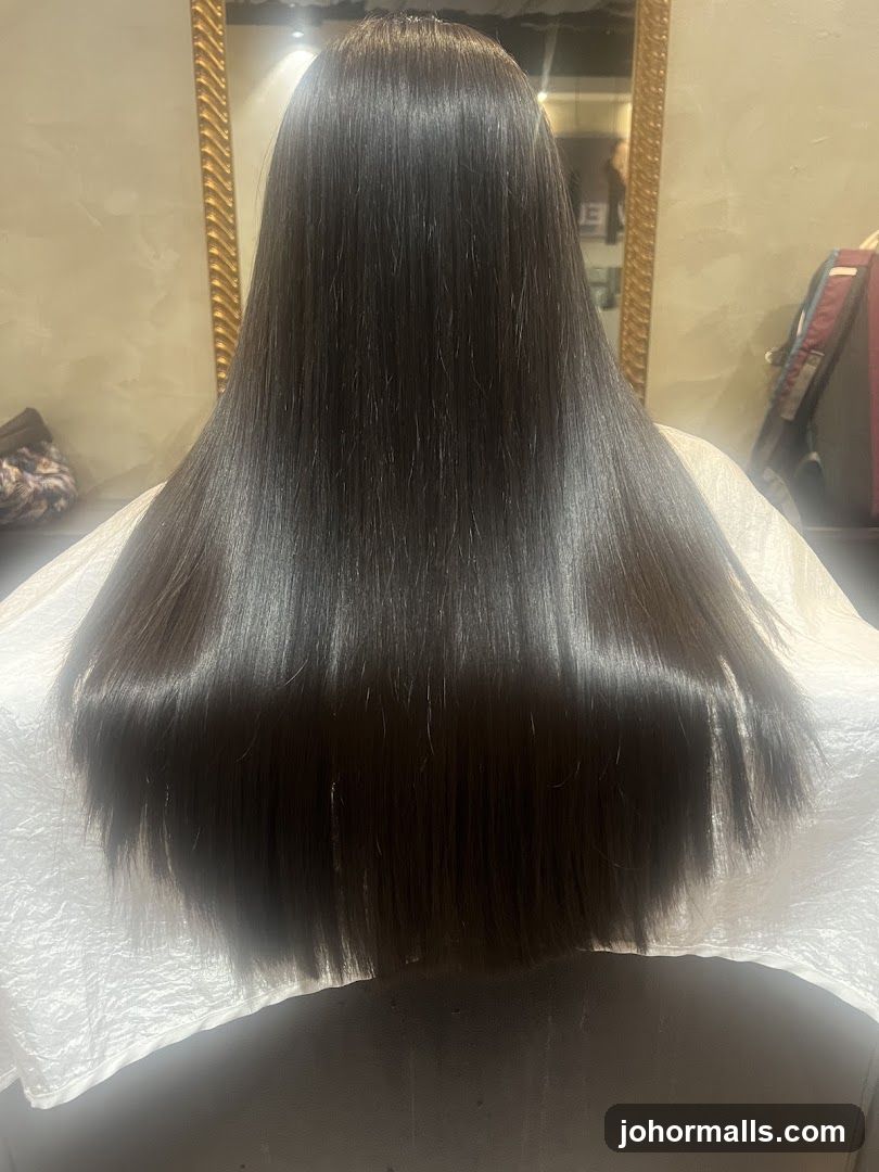 Sleek, Straight Dark Hair