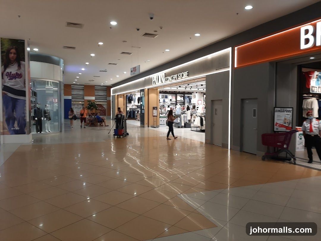 Mall Interior with Shops