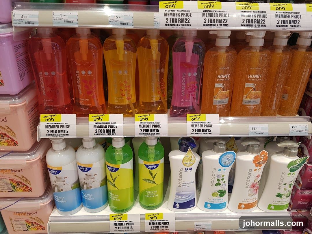 Watsons Shower Gels and Scrubs