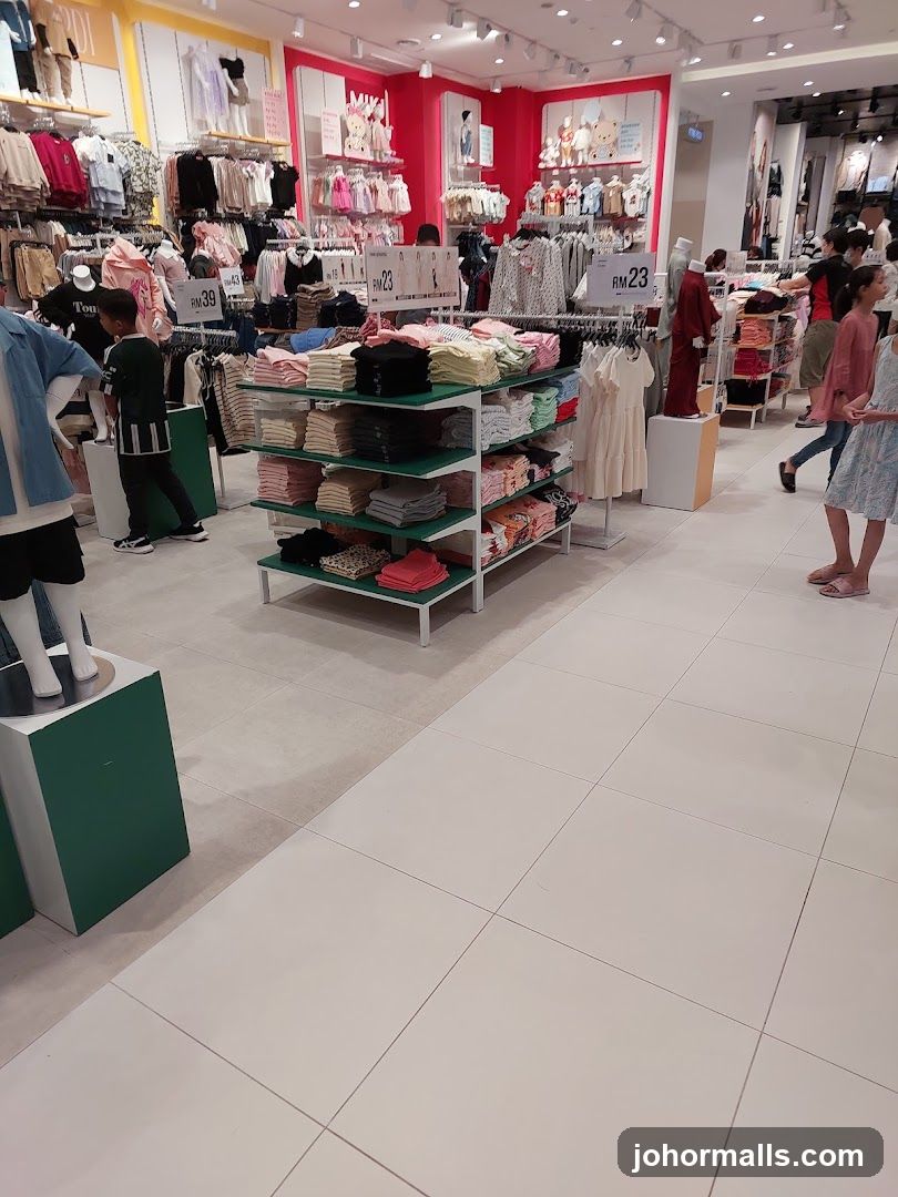 Clothing store interior