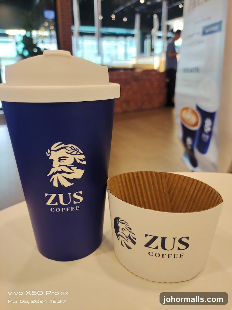ZUS Coffee Cup and Sleeve
