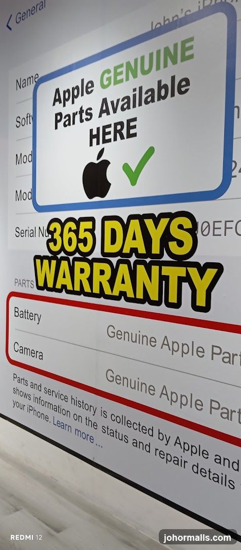 Apple Genuine Parts and Warranty Information