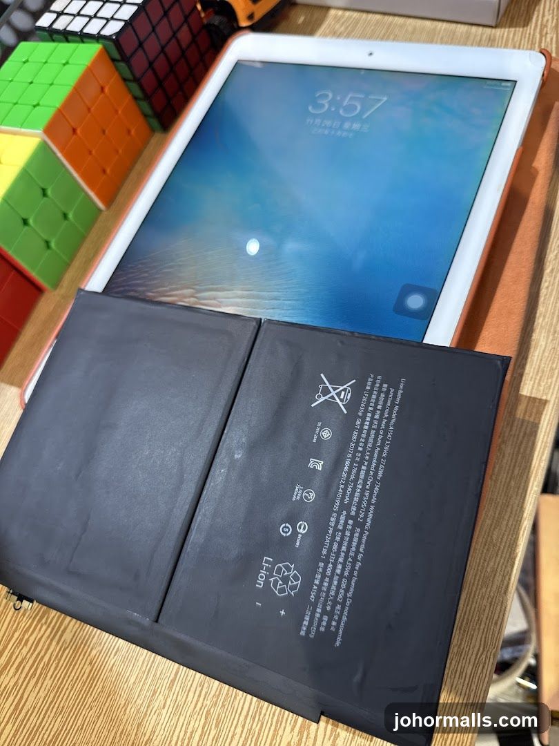 iPad Battery and Rubik's Cubes