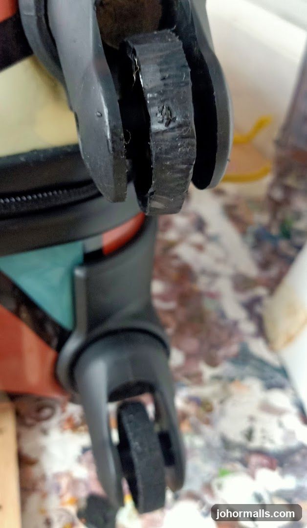 Damaged Luggage Wheel