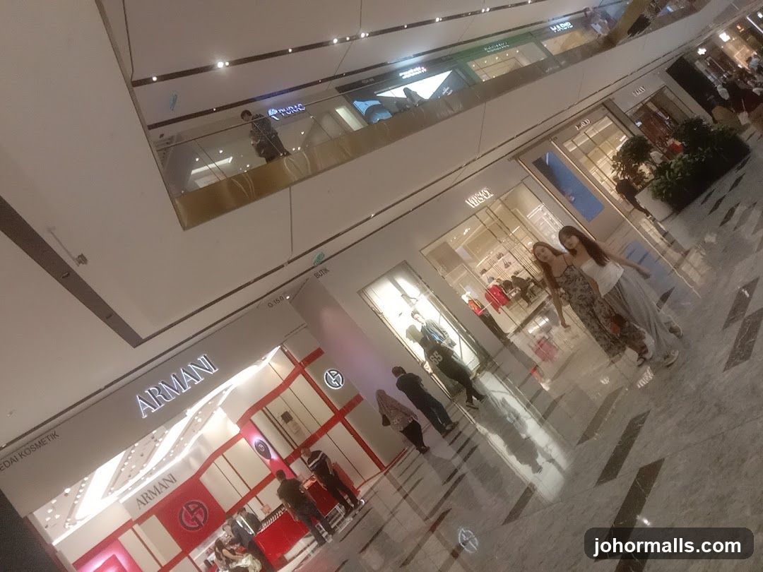 Mall Interior with Shops