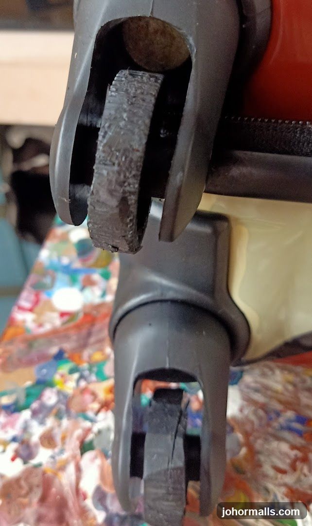 Damaged Luggage Wheels