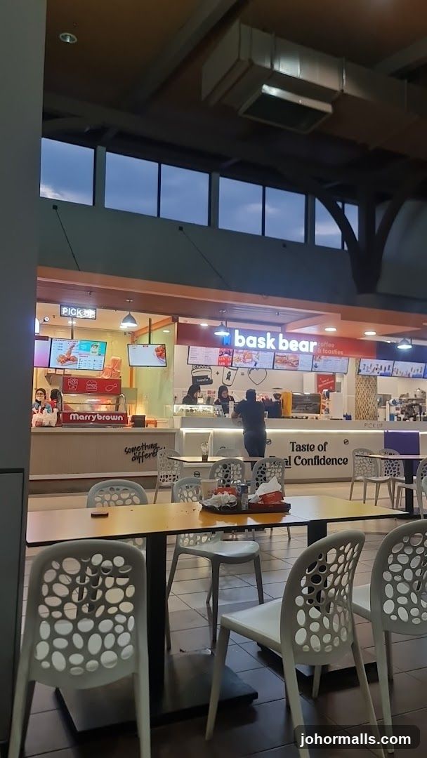 Food court with multiple eateries