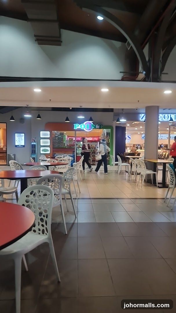 Food court with seating