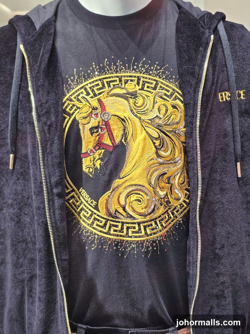 Versace Velour Hoodie and T-Shirt