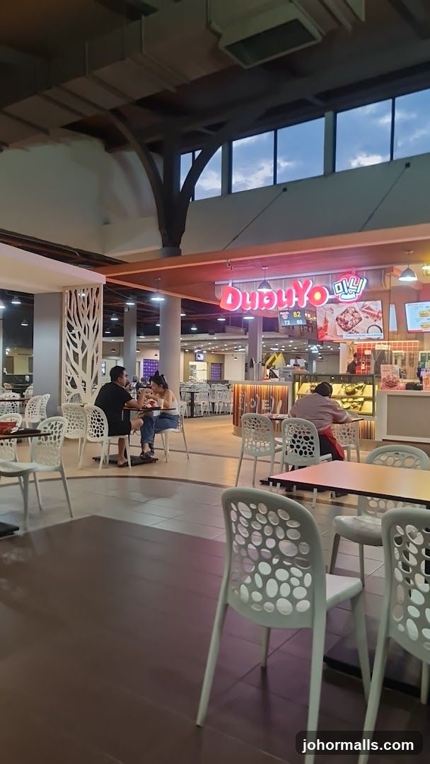 Food court dining area