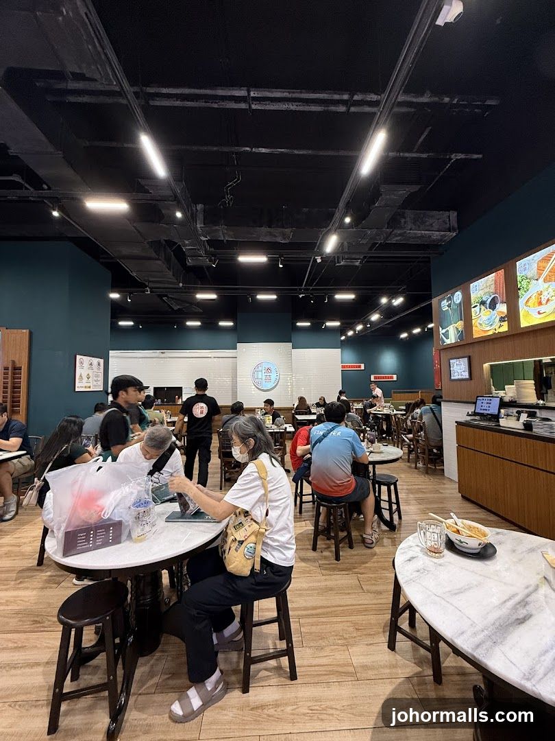 Restaurant Interior with Diners