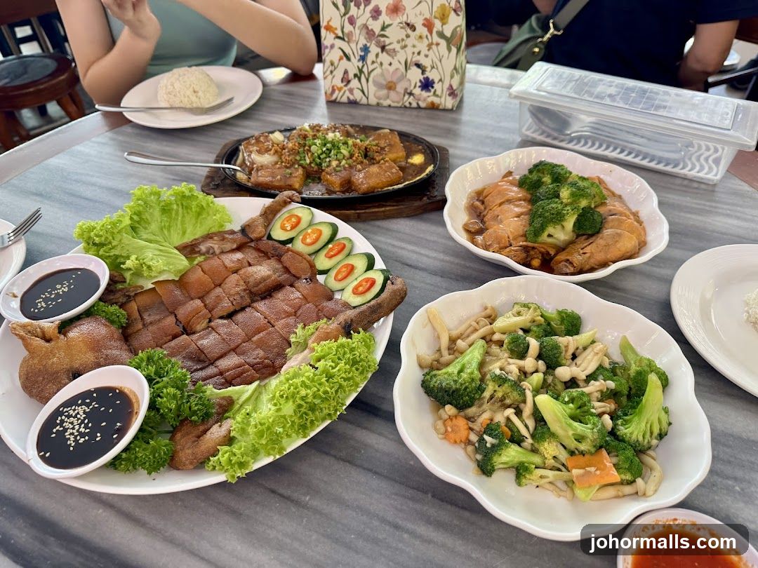 Table with various dishes