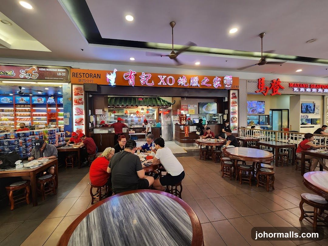 Restaurant Interior with Diners