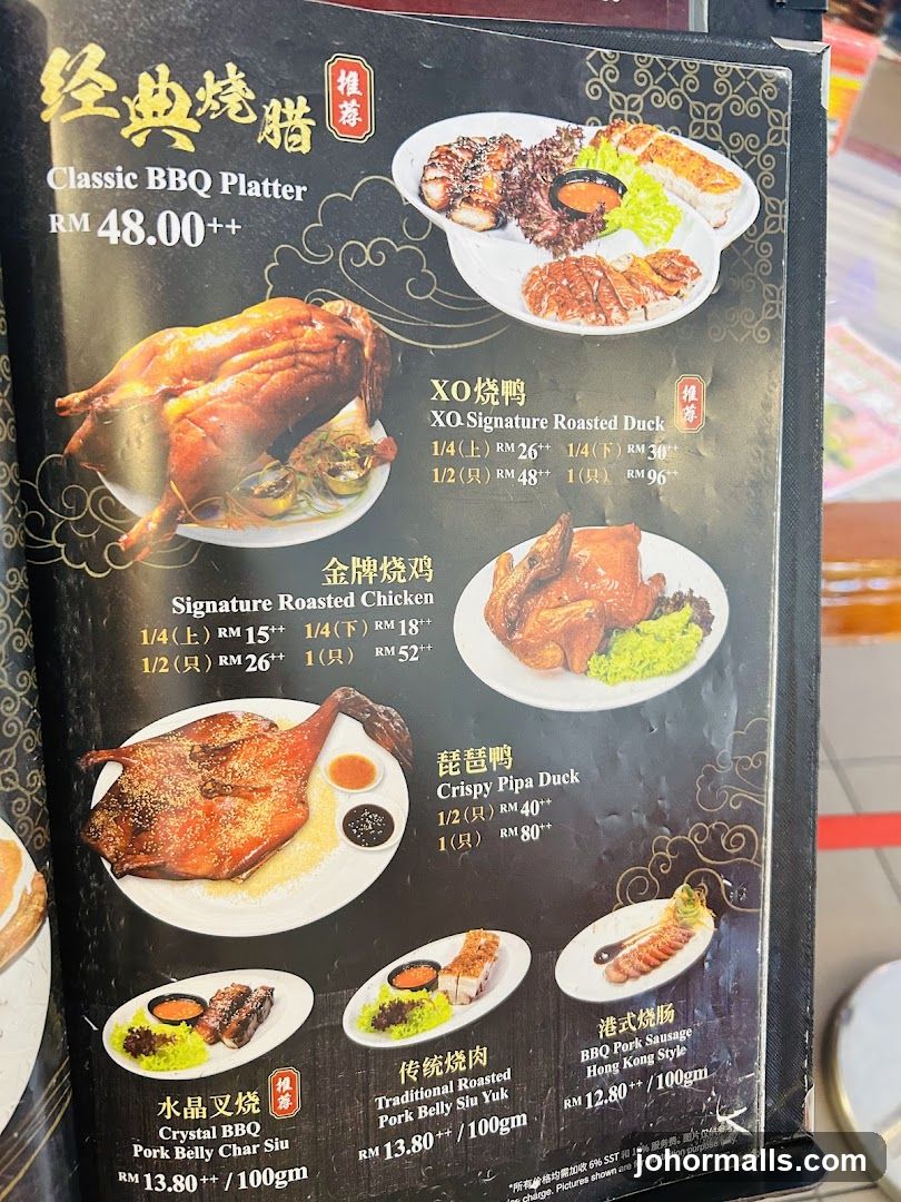 Classic BBQ Platter Menu