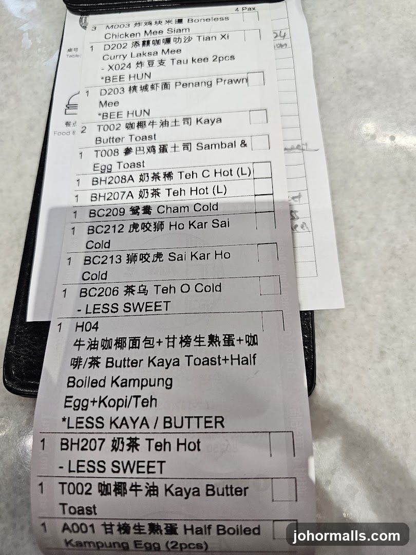 Order Slip