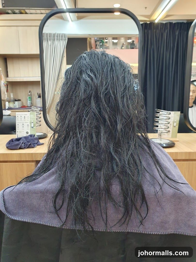 Wet Hair in Salon