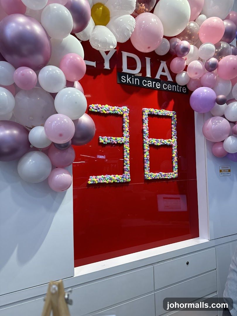 Lydia Skin Care Centre 38th Anniversary Decoration
