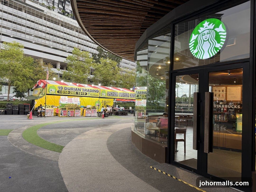 Starbucks and Durian Stall