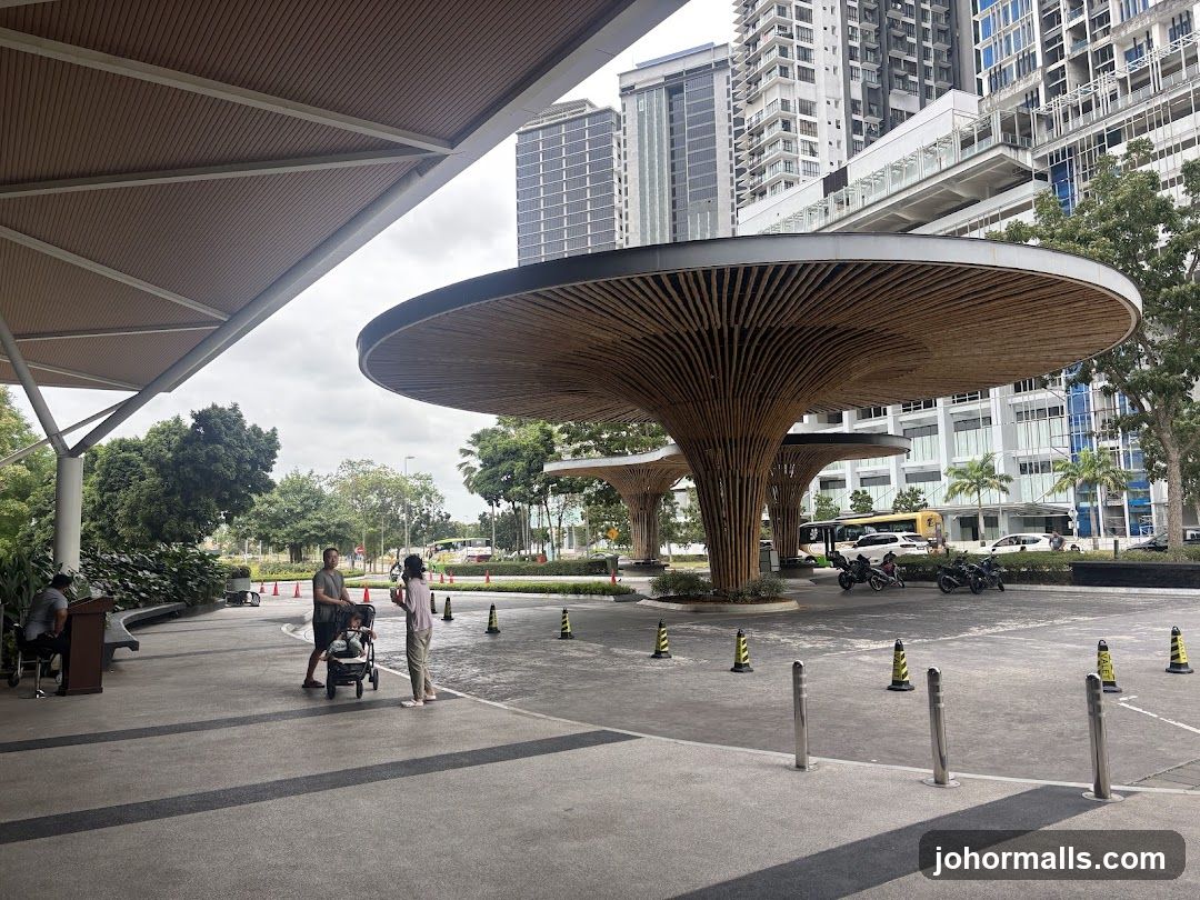Modern Entrance with Unique Canopy