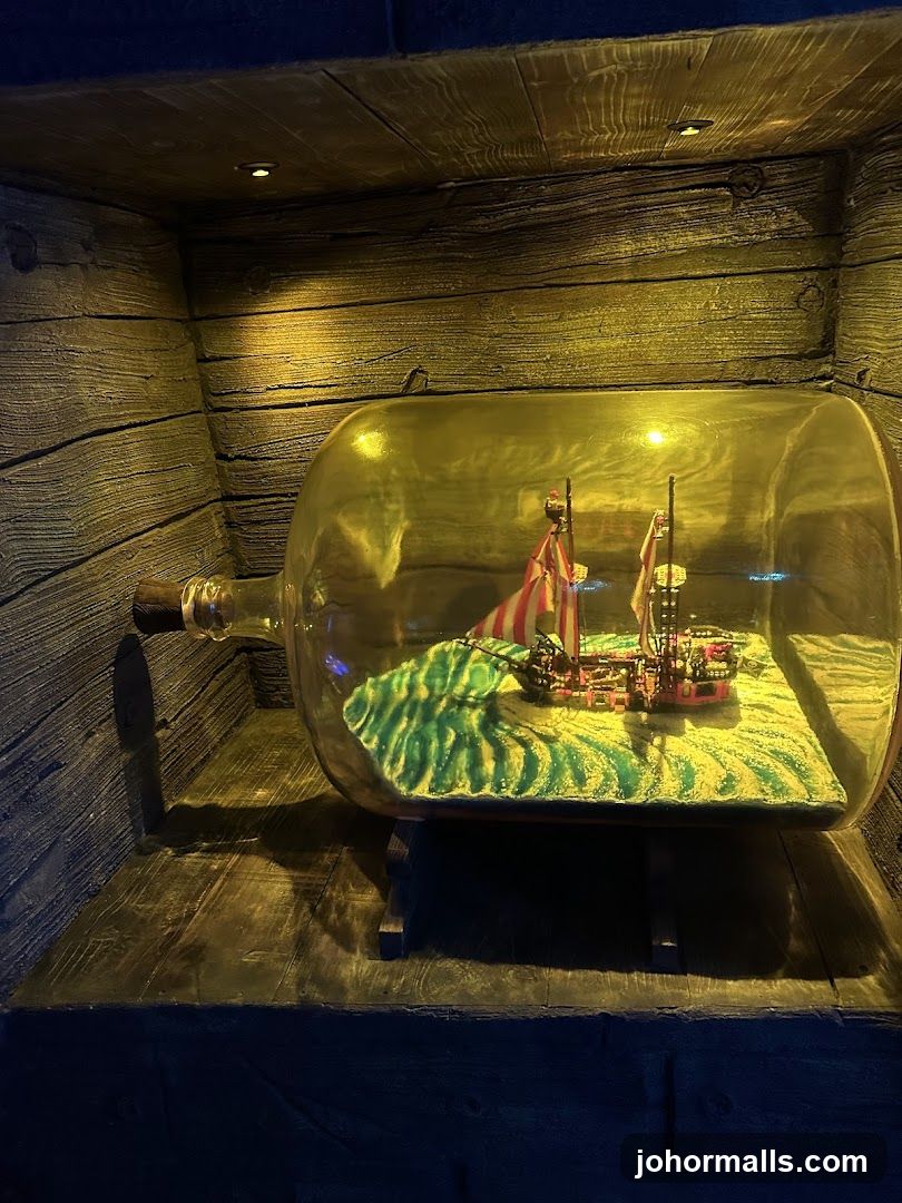 Ship in a Bottle Display