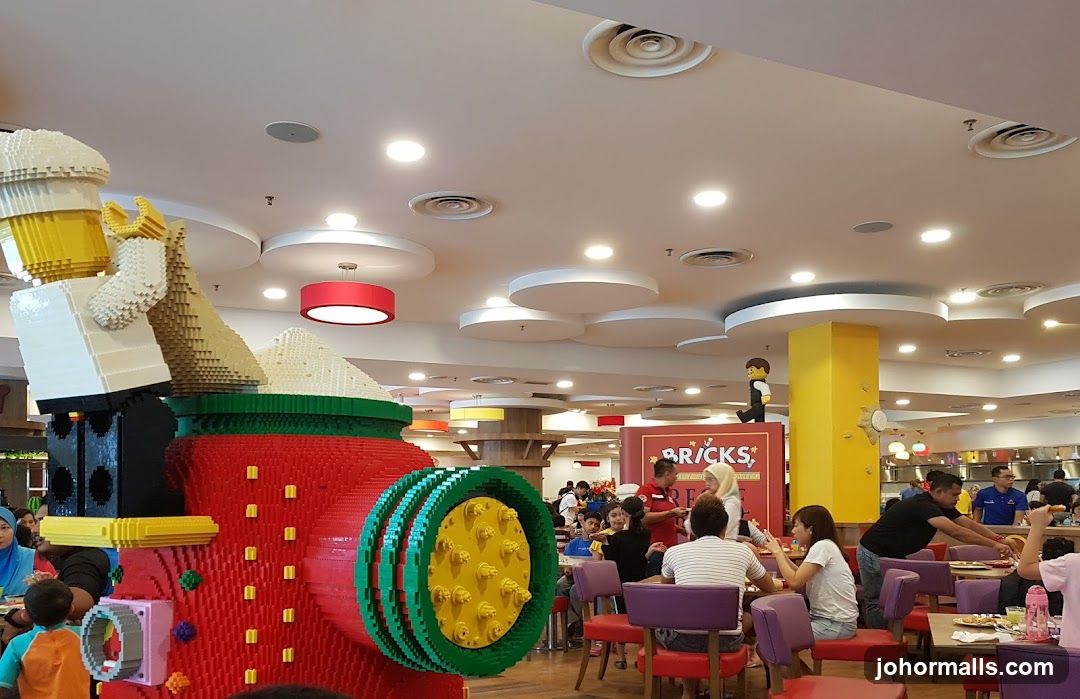 Lego-themed restaurant interior