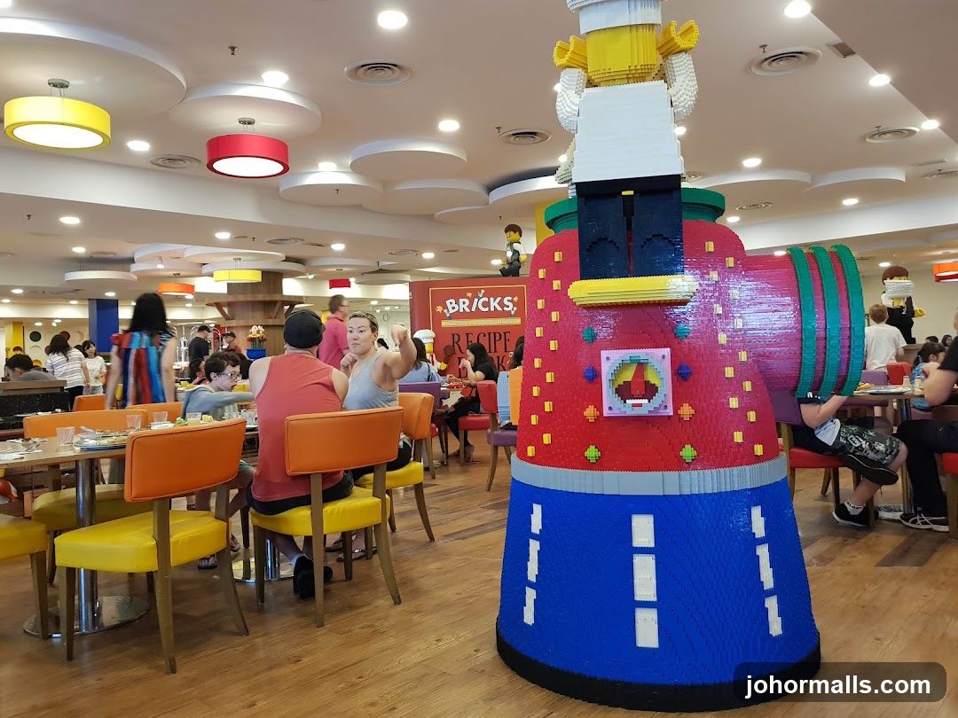 Restaurant Interior with Lego Decorations