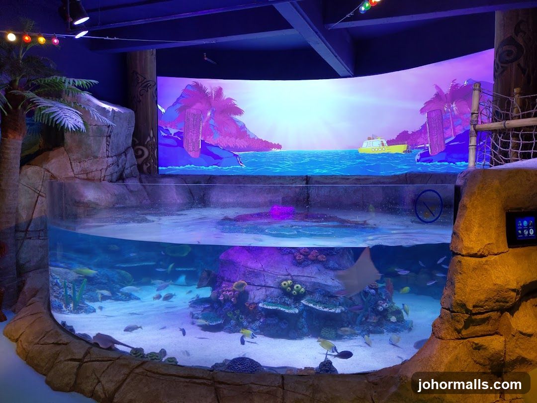 Aquarium with Tropical Mural