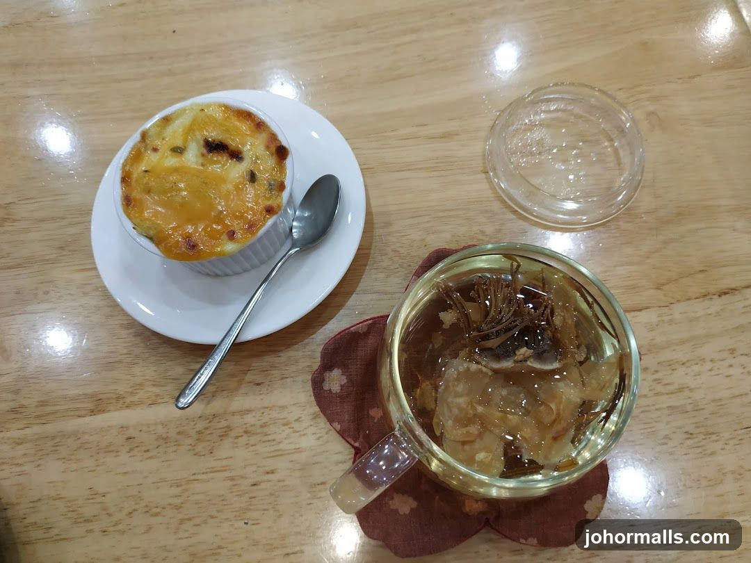 Baked Dish and Drink