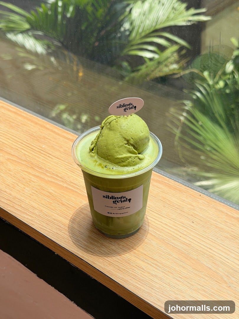 Matcha Drink with Gelato
