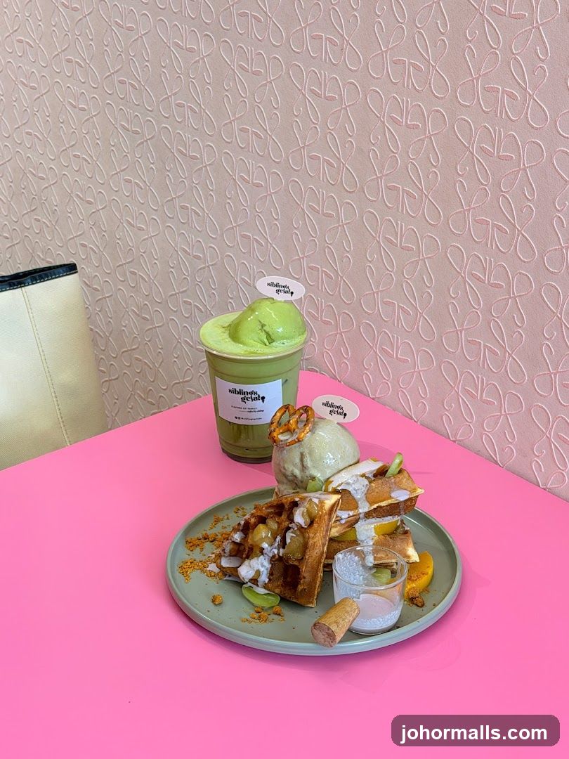 Dessert Platter with Matcha Drink