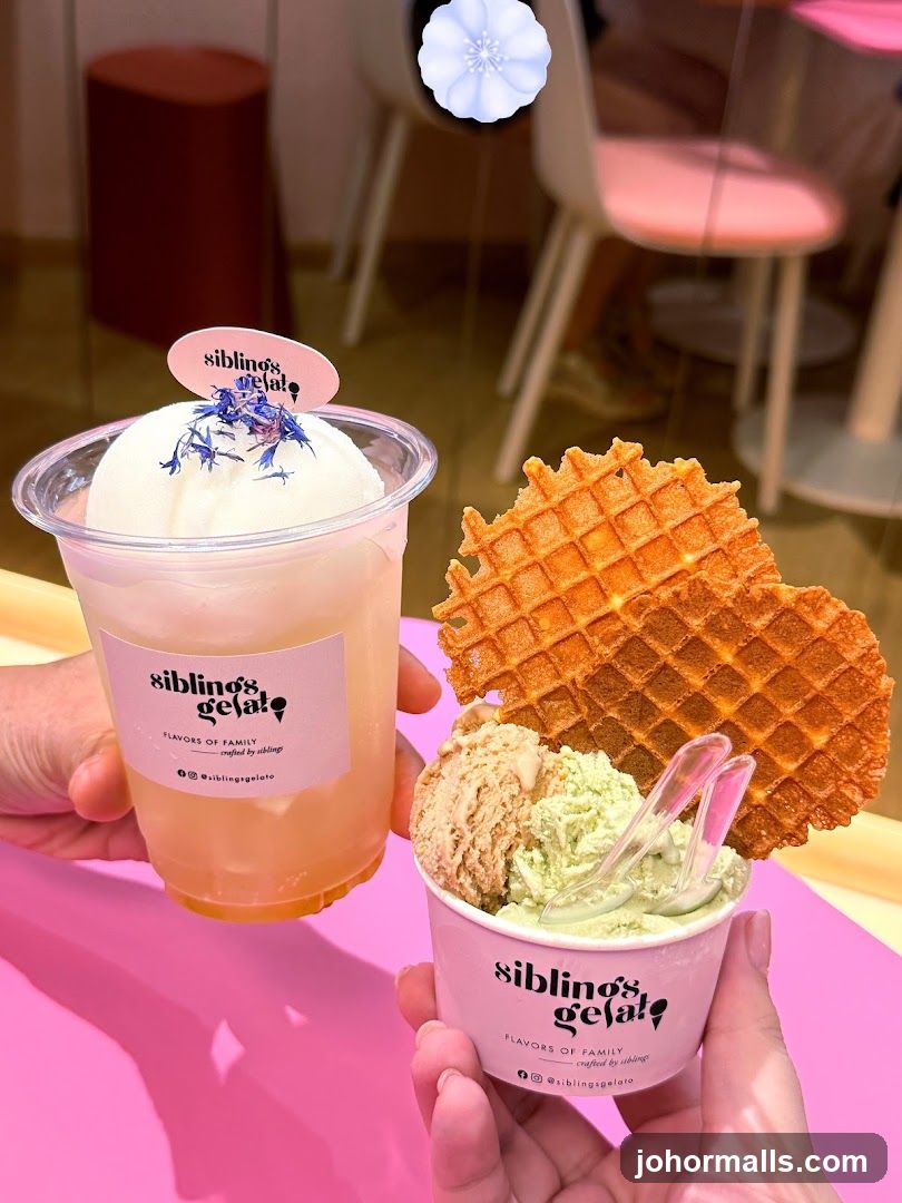 Gelato and Drink