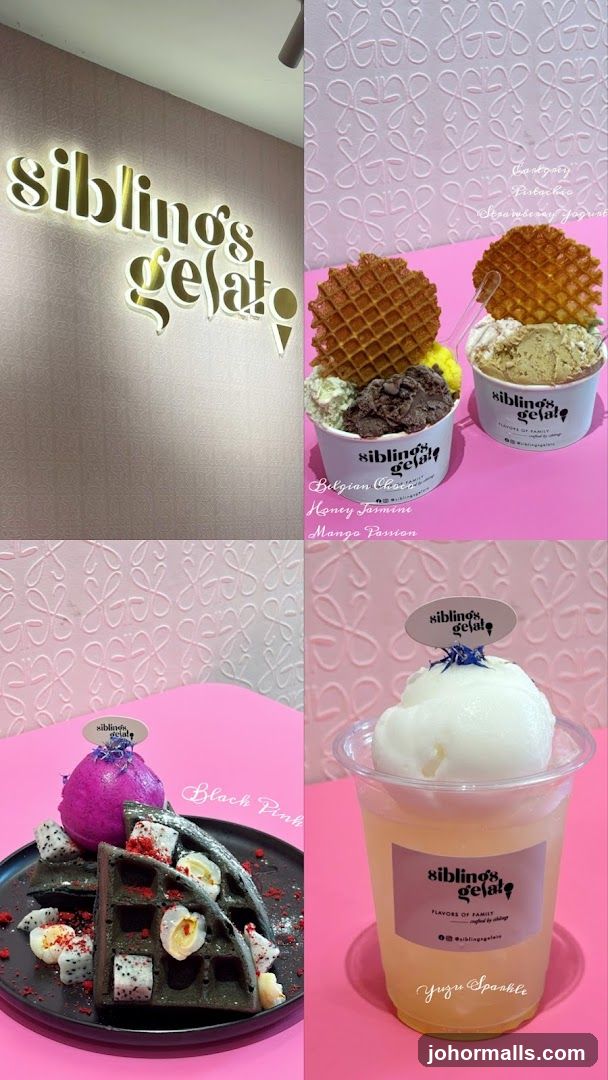 Desserts from Siblings Gelato
