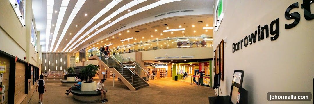 Interior of a modern library