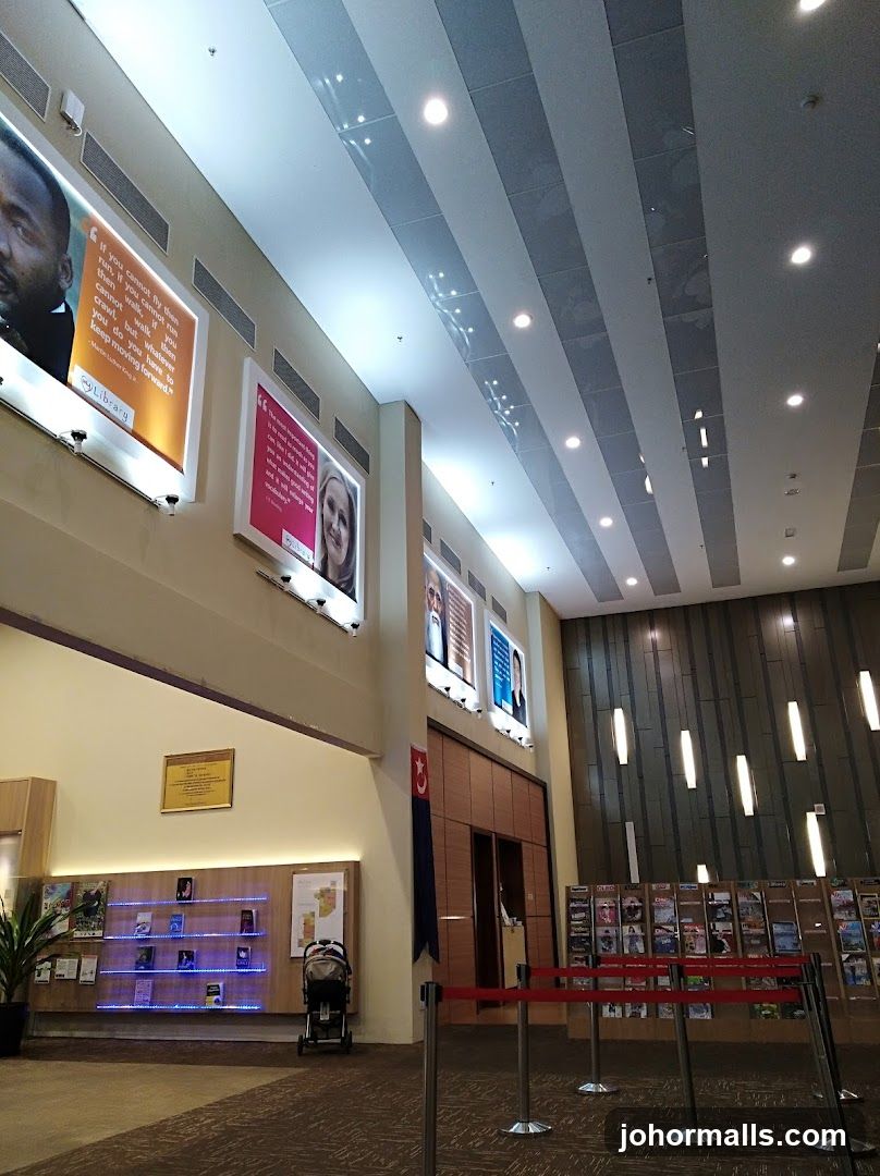 Library Interior with Inspirational Quotes