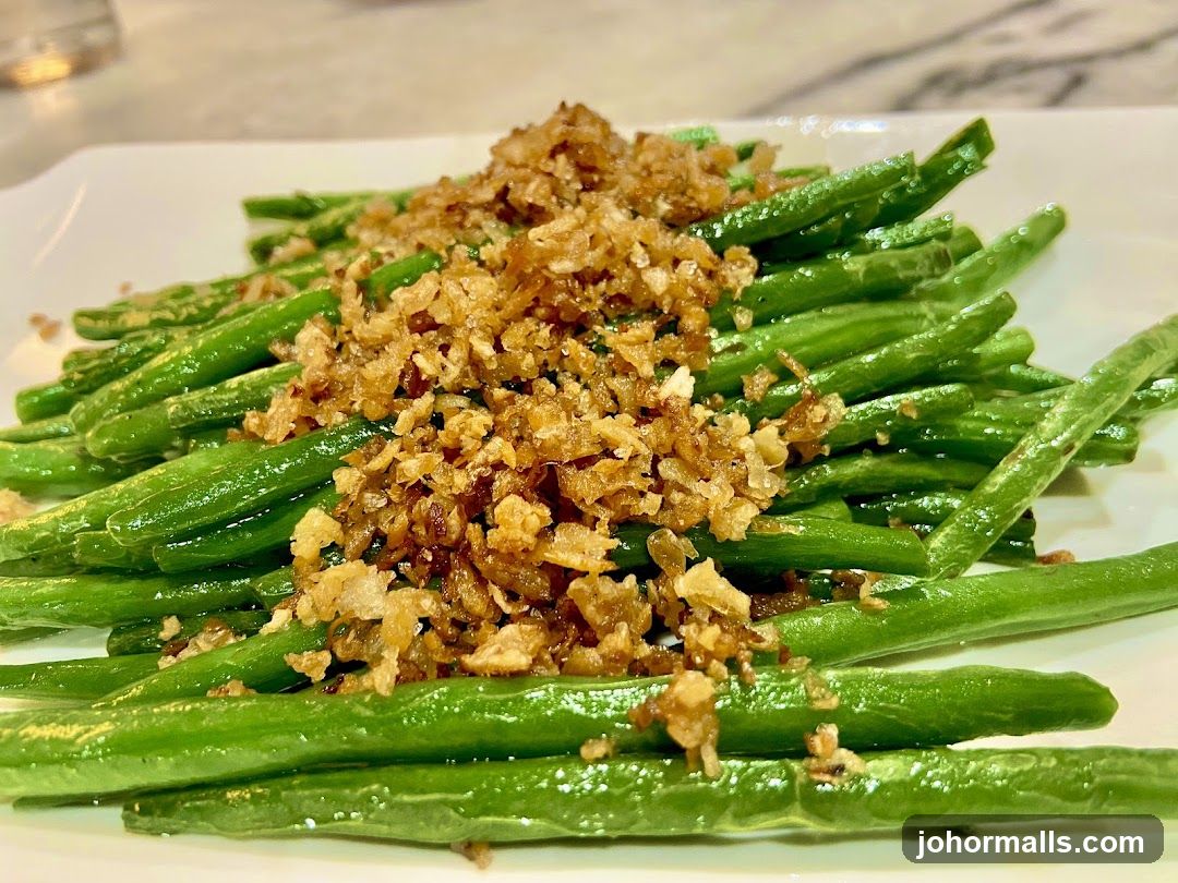 Green Beans with Crispy Topping
