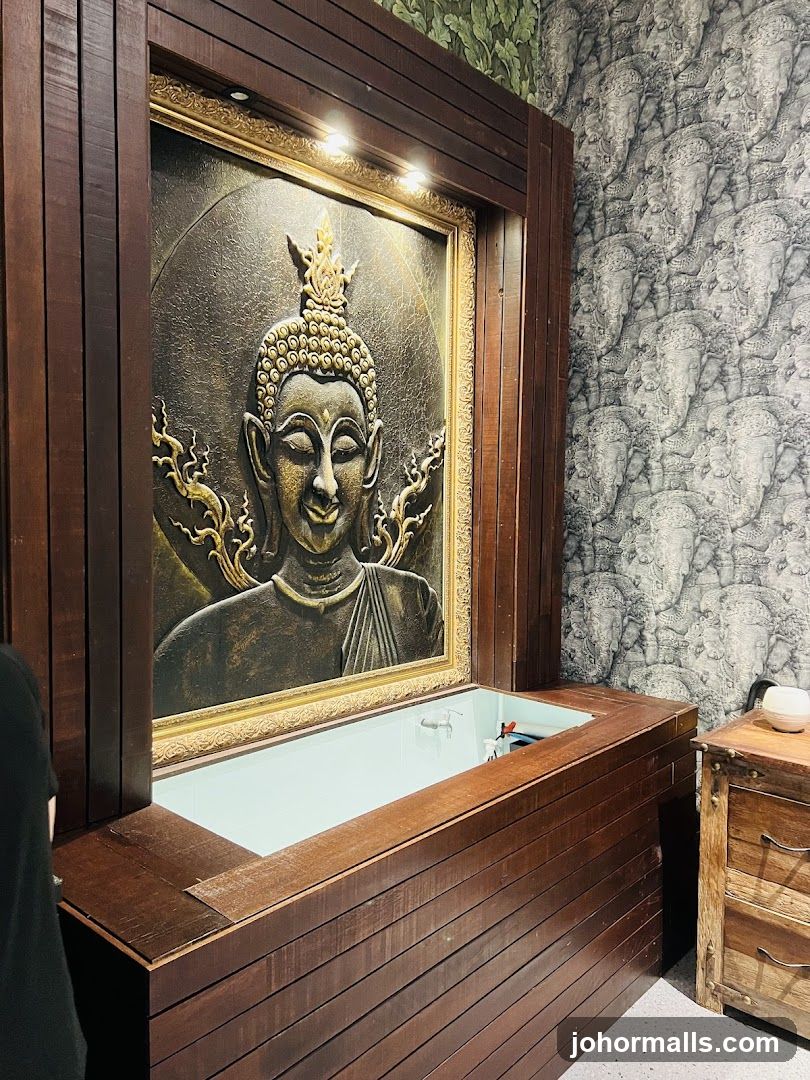 Buddha Relief and Bathtub
