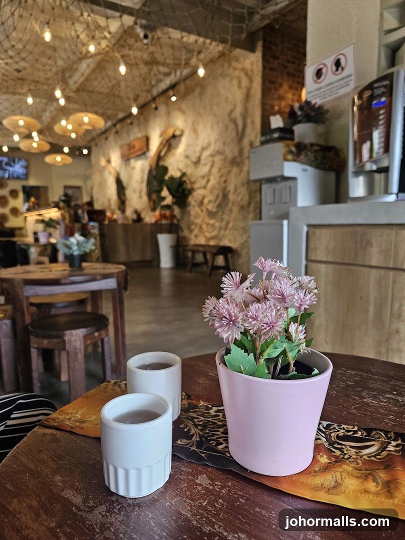Cafe Interior with Table Setting