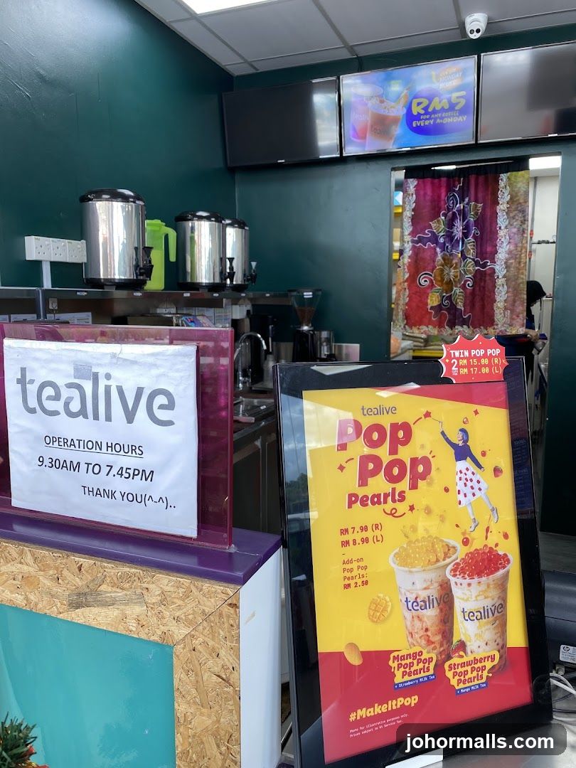 Tealive Menu Board