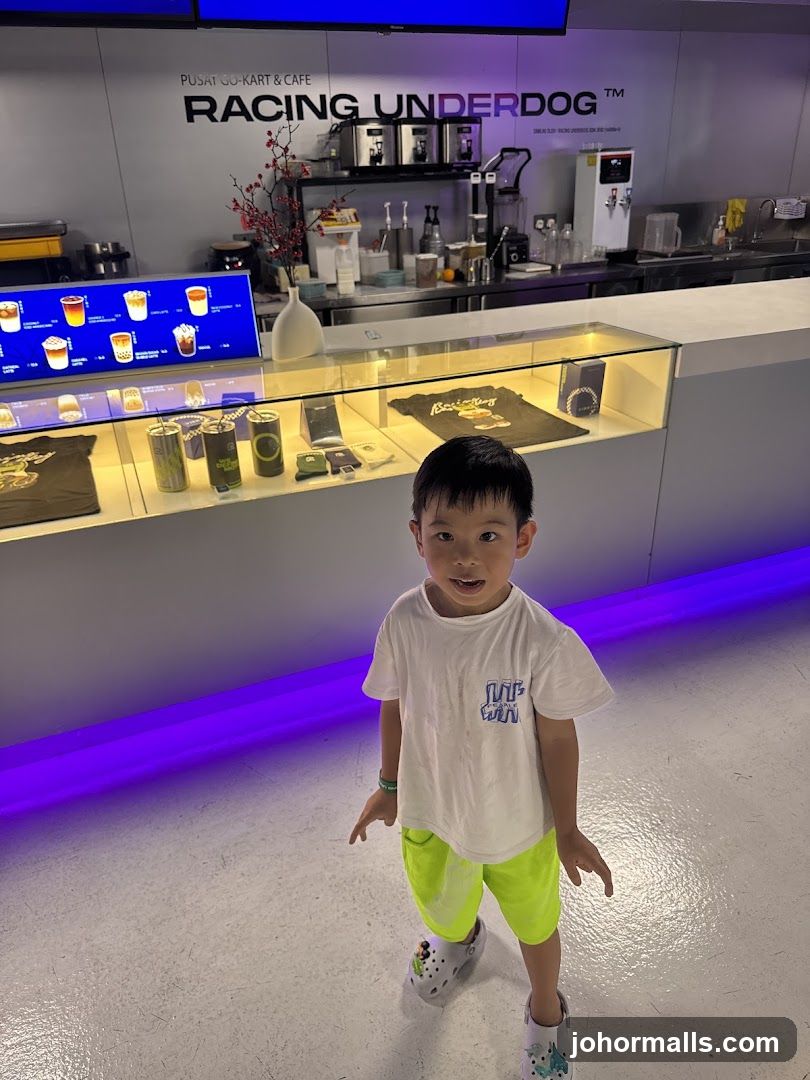 Cafe Counter with Merchandise Display