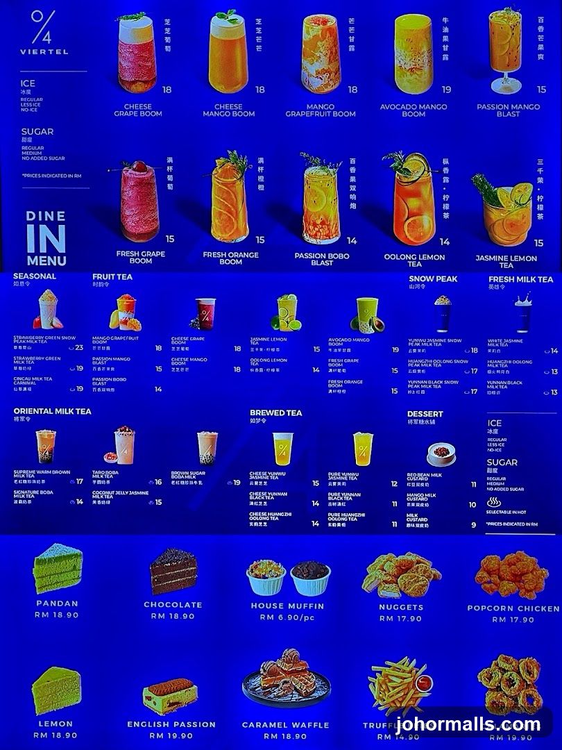 VIERTEL Menu