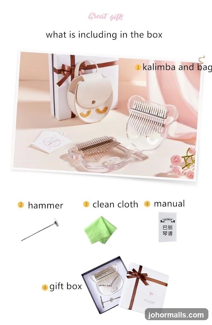 Kalimba Gift Box Contents